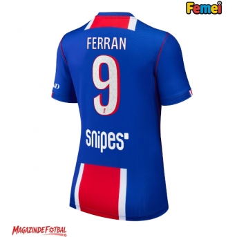Paris Saint-Germain Ferran Torres #9 Tricou Fotbal Replică 2026-27 Femei Acasa